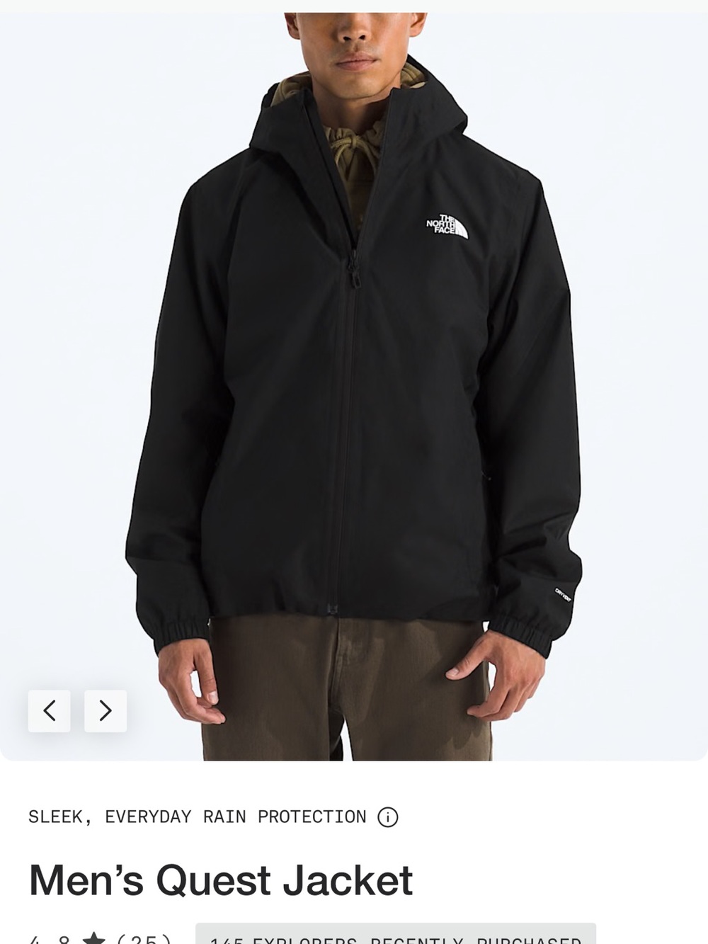 The North Face Men’s Quest Jacket - Black